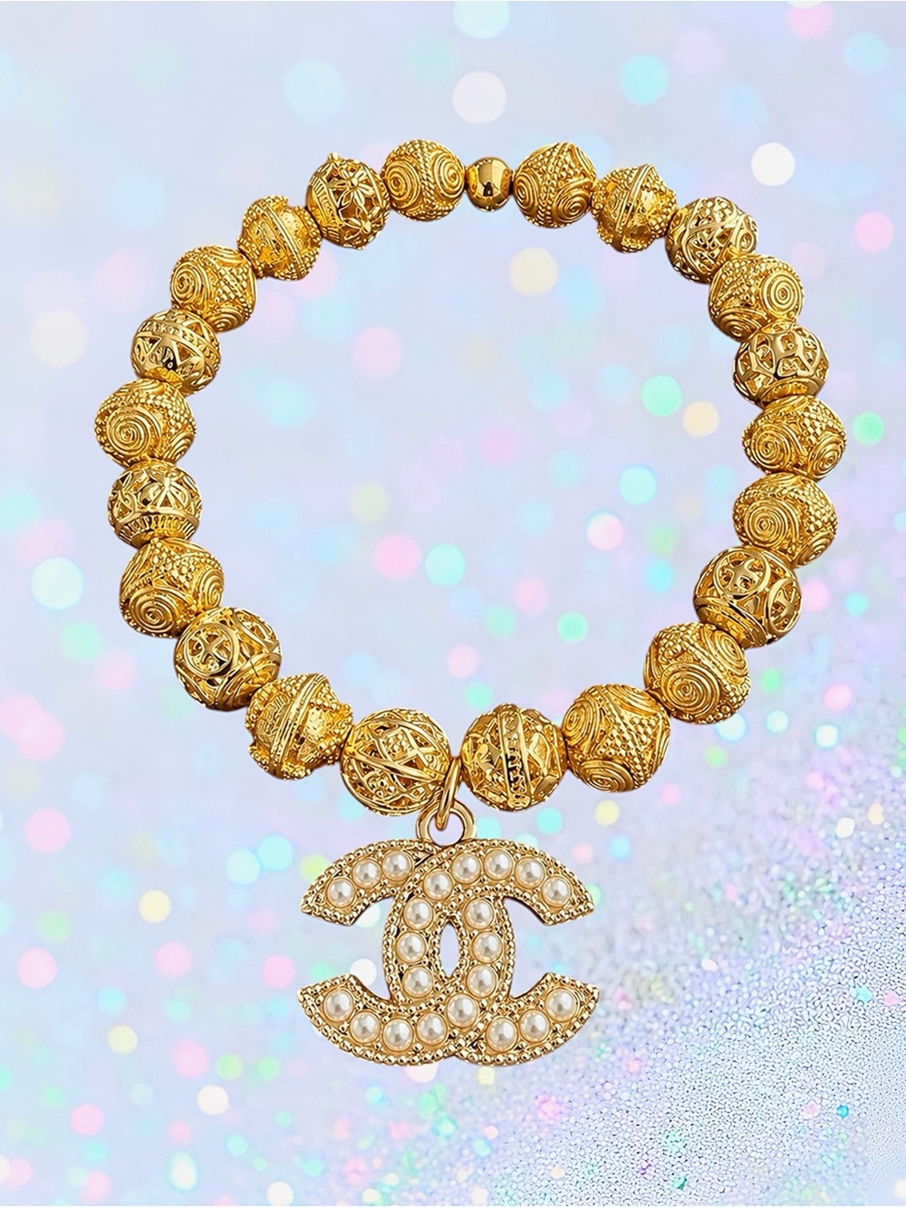 Authentic Repurposed Luxury 18K Gold Filled Balinese Bracelet